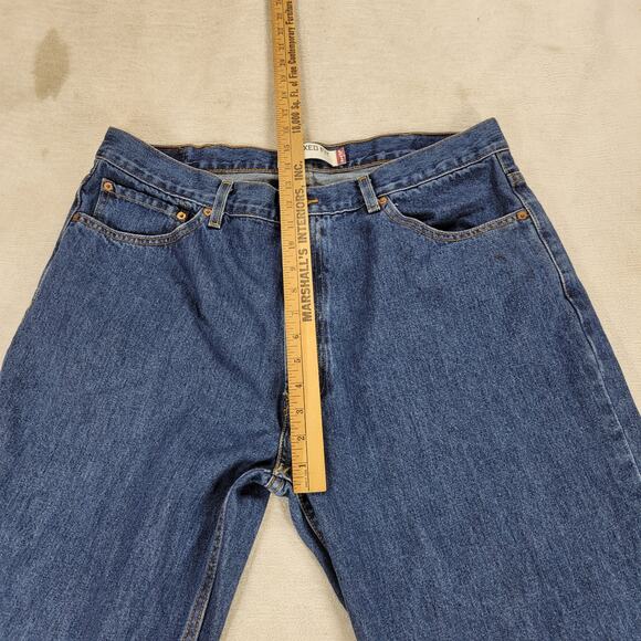 Vintage Levis 550 Jeans Mens Sz 40x32 Blue Medium Wash Denim Gorpcore Y2k Jean - Picture 8 of 16